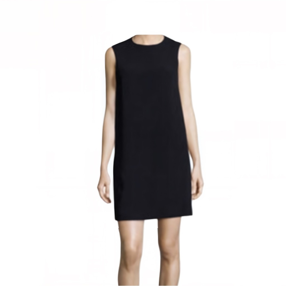 Helmut Lang Black Sleeveless Mini Dress Size 6 Elegant Design